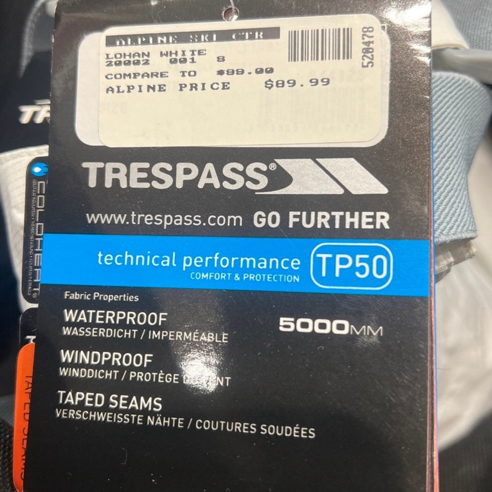 Trespass White Technical Performance Jacket - image 2